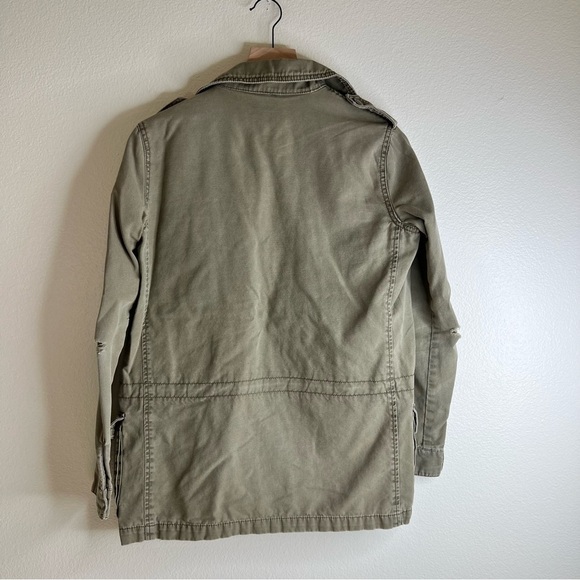 Olive Green Oversized Utility Jacket Womens Small - Picture 5 of 5